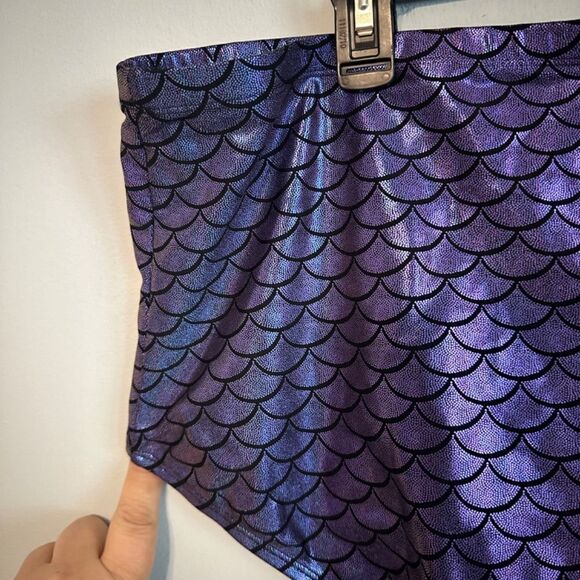 TORRID PURPLE IRIDESCENT MERMAID HIGH WAIST SWIM BOTTOM 4X - Picture 7 of 14